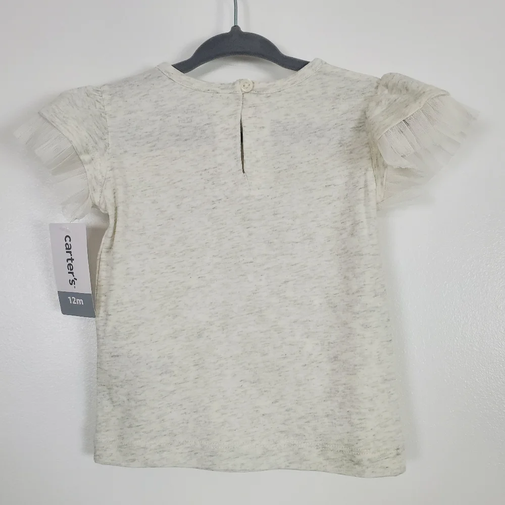 Carter's NWT 12m flutter sleeve top